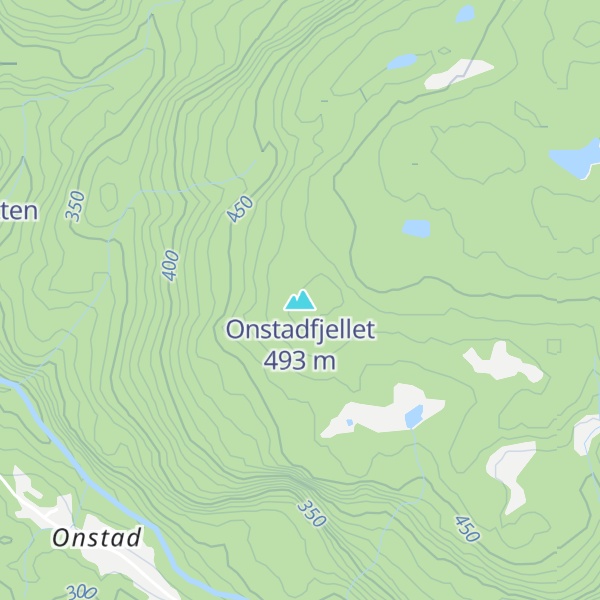 Map of Onstadfjellet