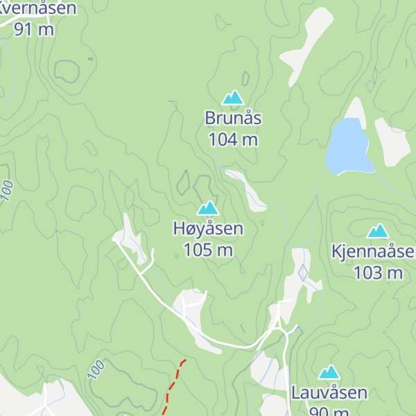 Map of Høyåsen