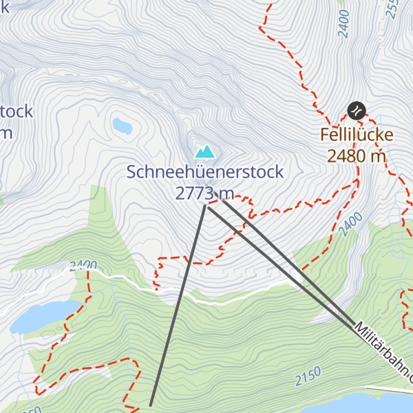 Map of Restaurant Schneehüenerstock