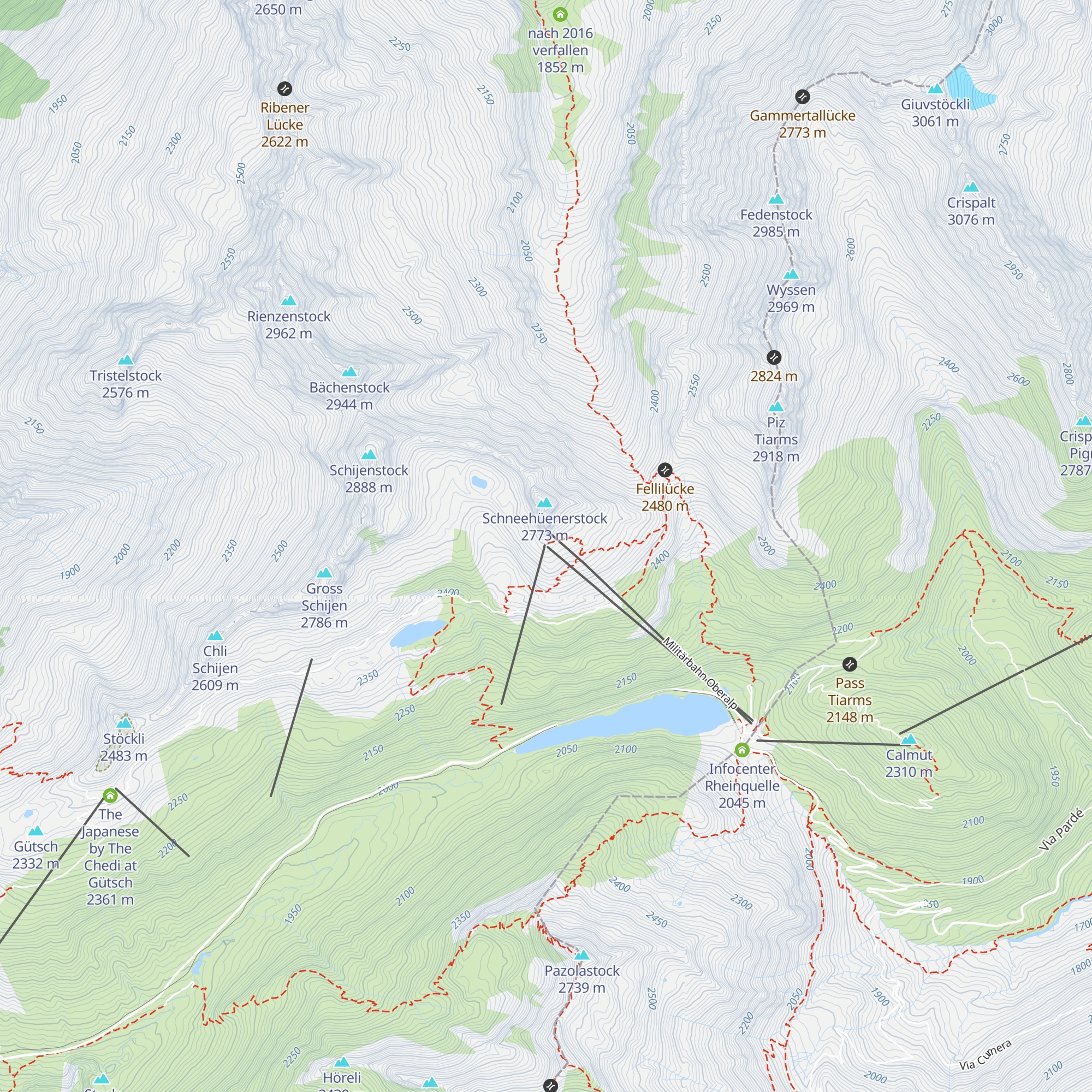 Restaurant Schneehüenerstock map