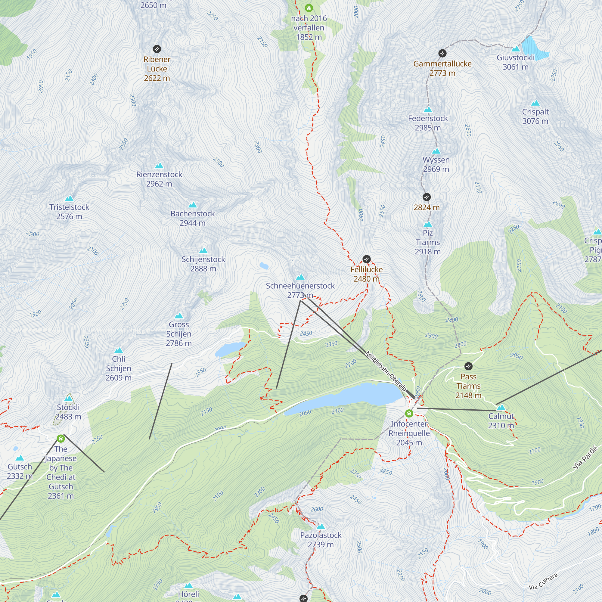 Restaurant Schneehüenerstock map