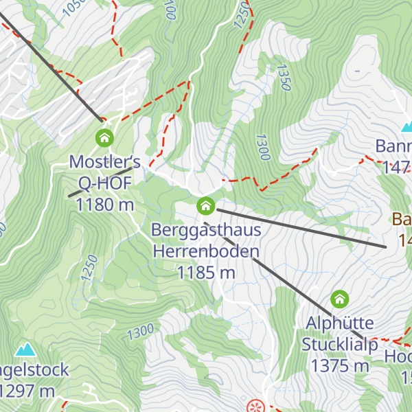 Map of Berggasthaus Herrenboden