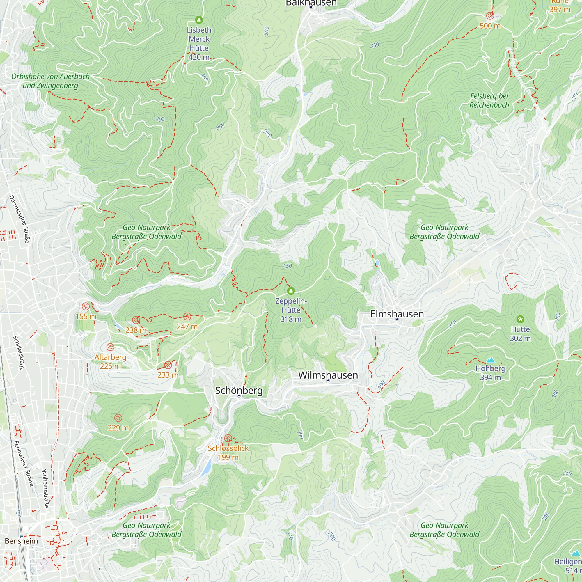 Zeppelin-Hütte map