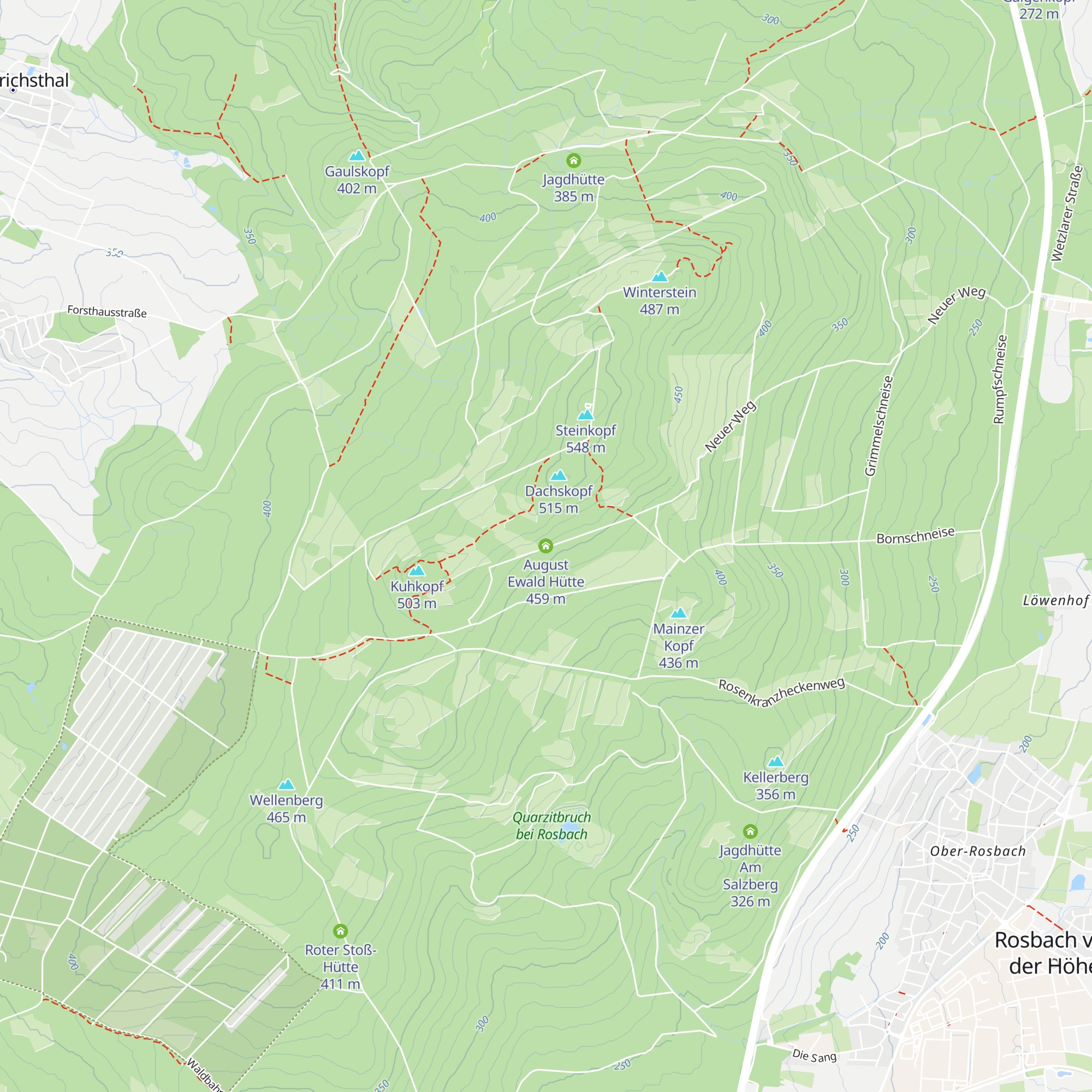 August Ewald Hütte map