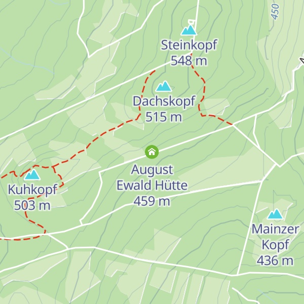 Map of August Ewald Hütte