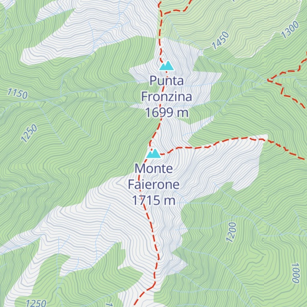 Map of Monte Faierone