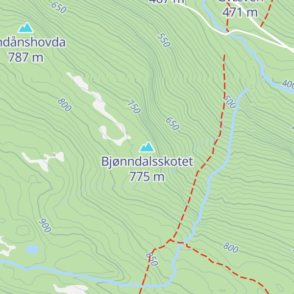 Map of Bjønndalsskotet