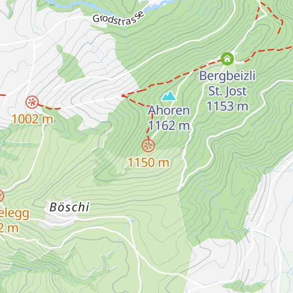 Map of Ahorähütte