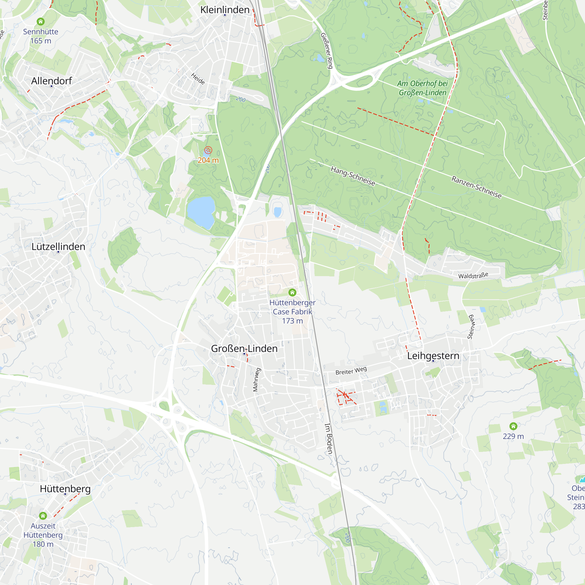Hüttenberger Case Fabrik map