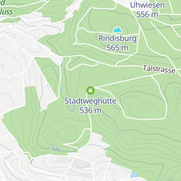 Map of Stadtweghütte