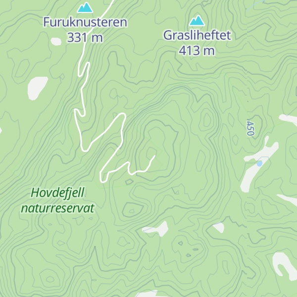 Map of Hovdefjell