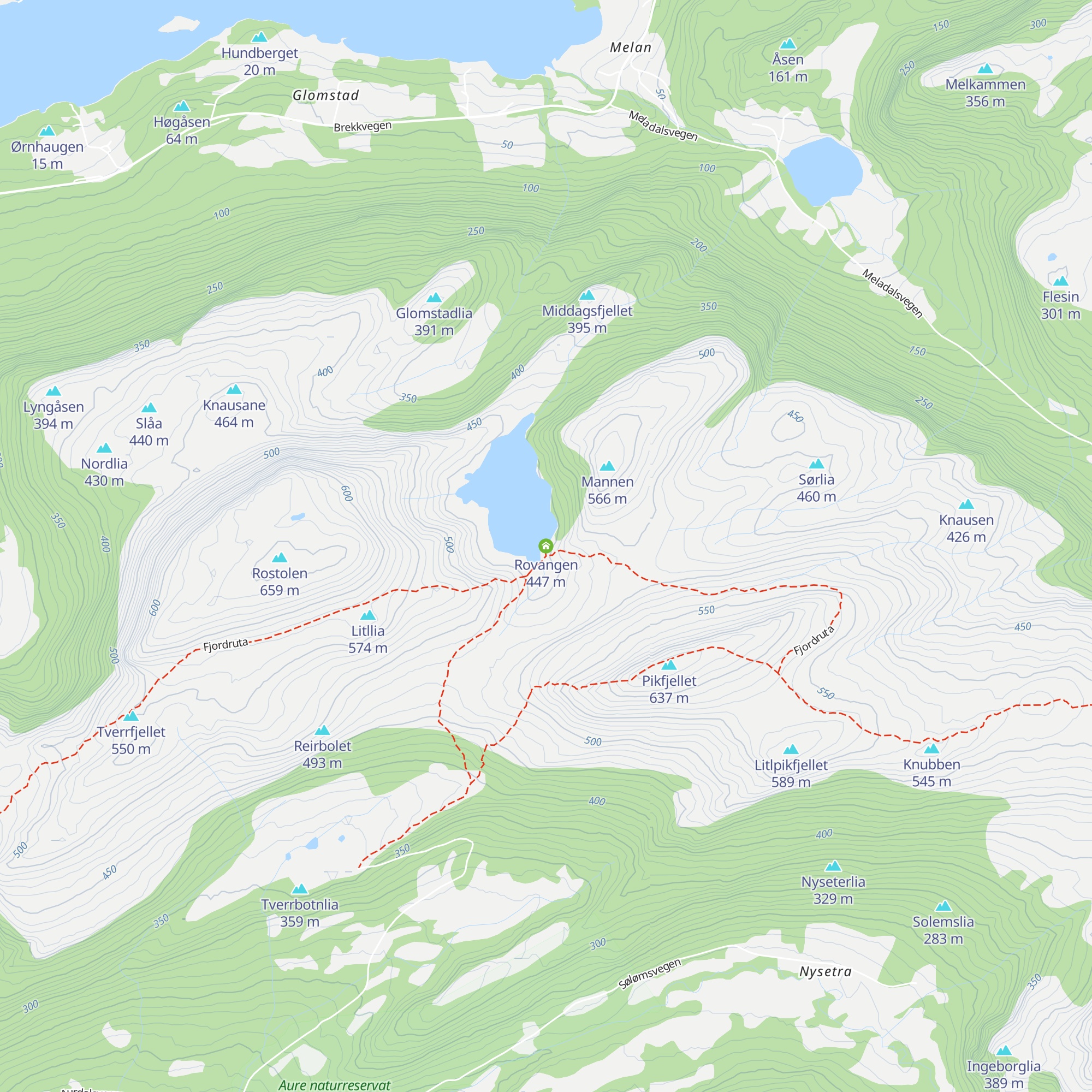 Rovangen map