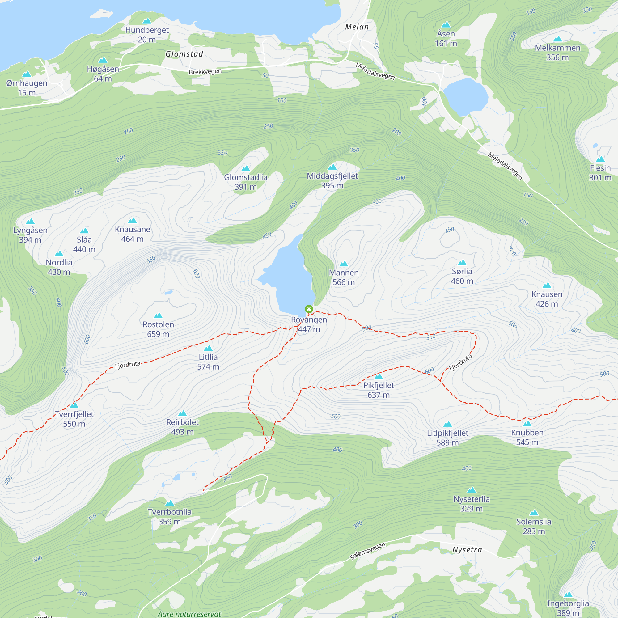 Rovangen map