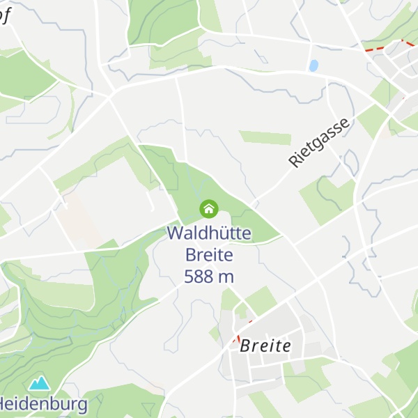 Map of Waldhütte Breite