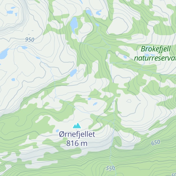 Map of Snaufjellet