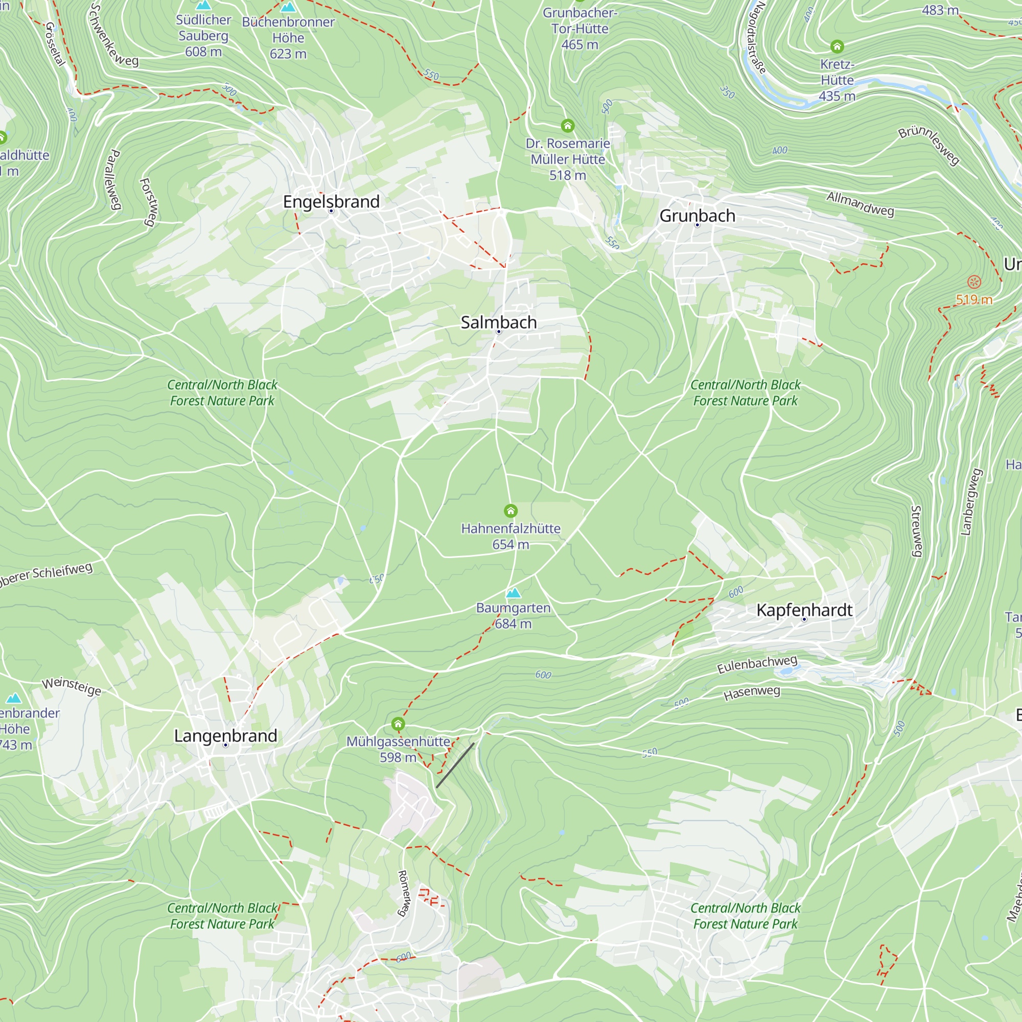 Hahnenfalzhütte map