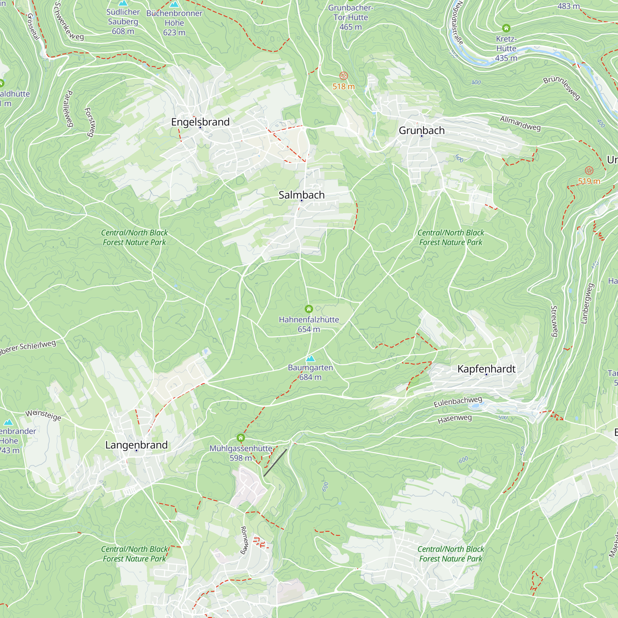 Hahnenfalzhütte map
