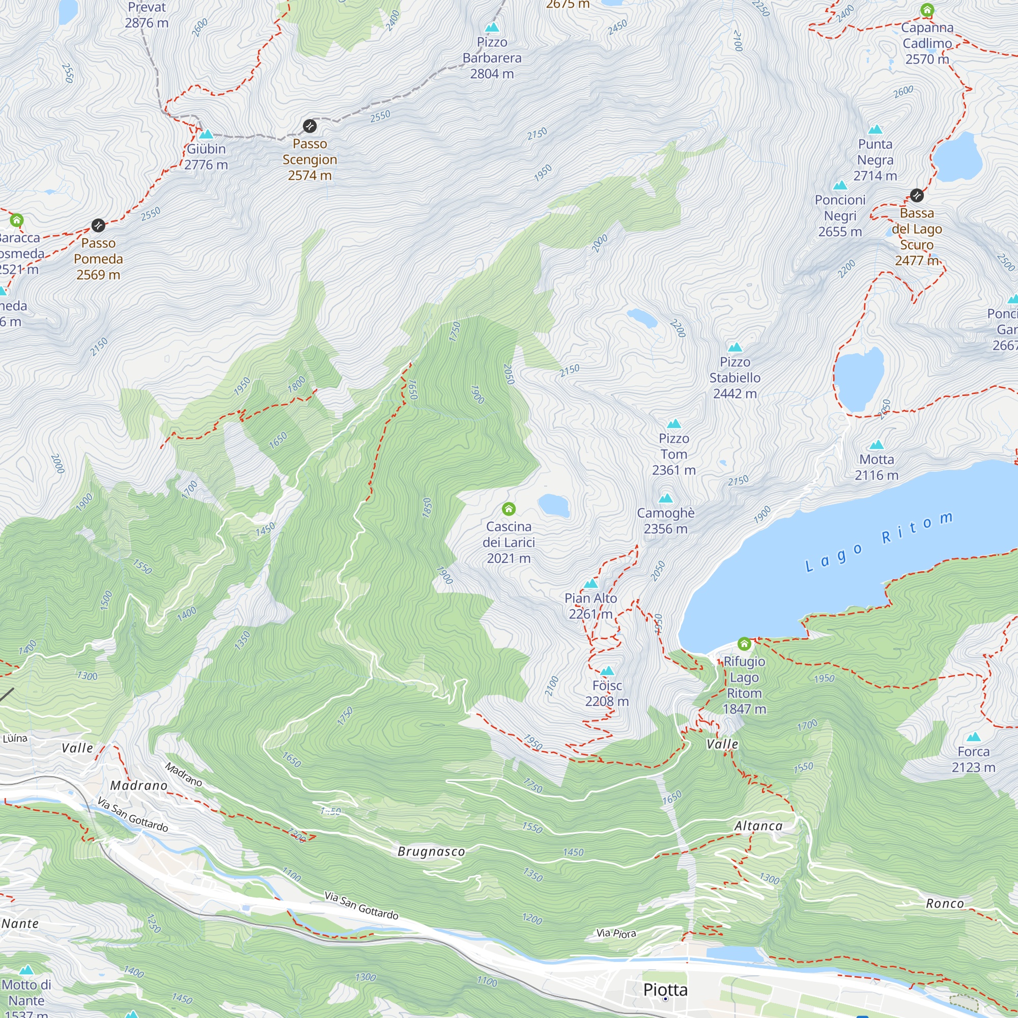 Cascina dei Larici map