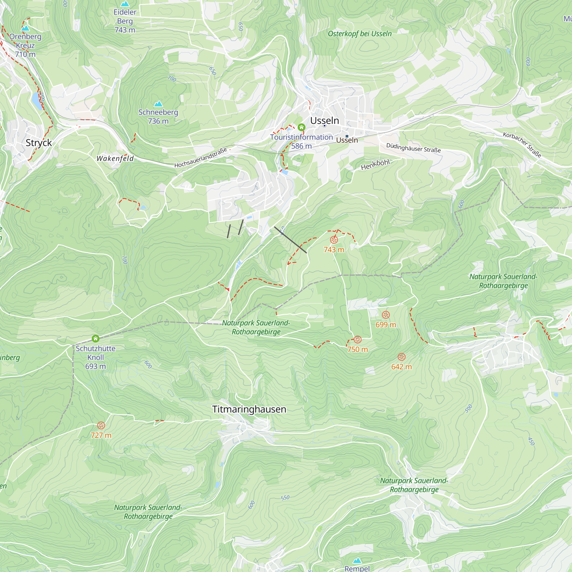 Schutzhütte Echternschlade map