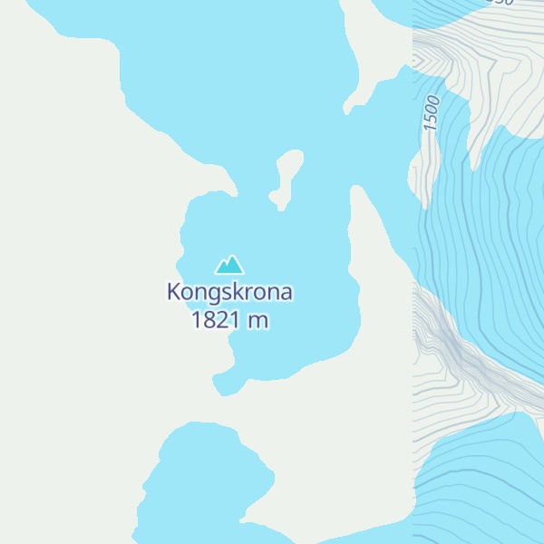 Map of Vinnufjellet