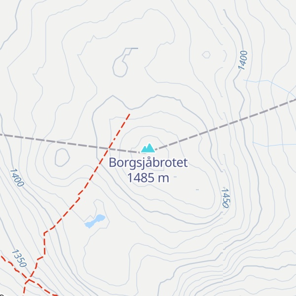 Map of Borgsjåbrotet