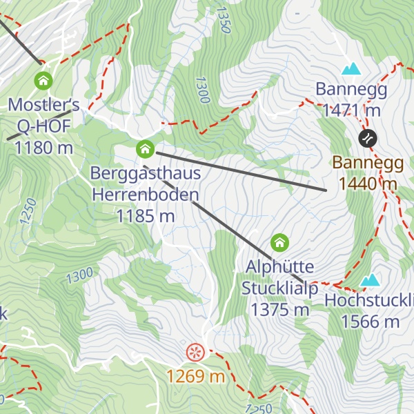 Map of Skihaus Hochstuckli