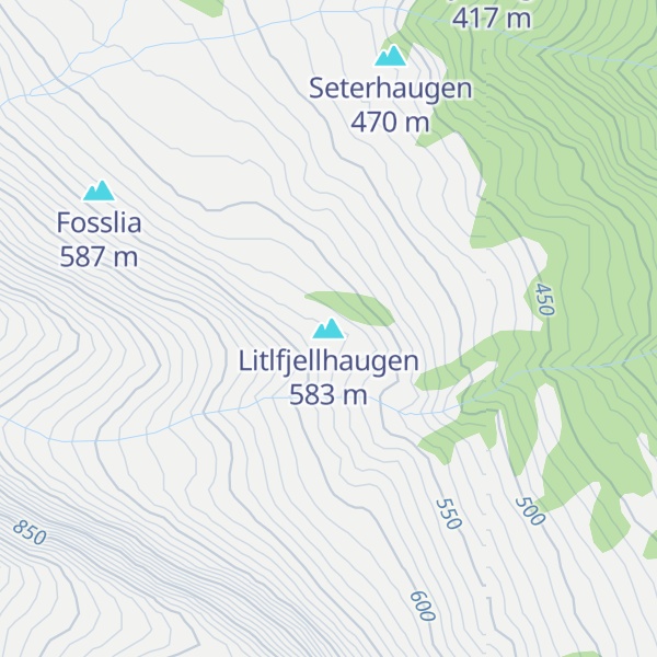 Map of Litlfjellhaugen