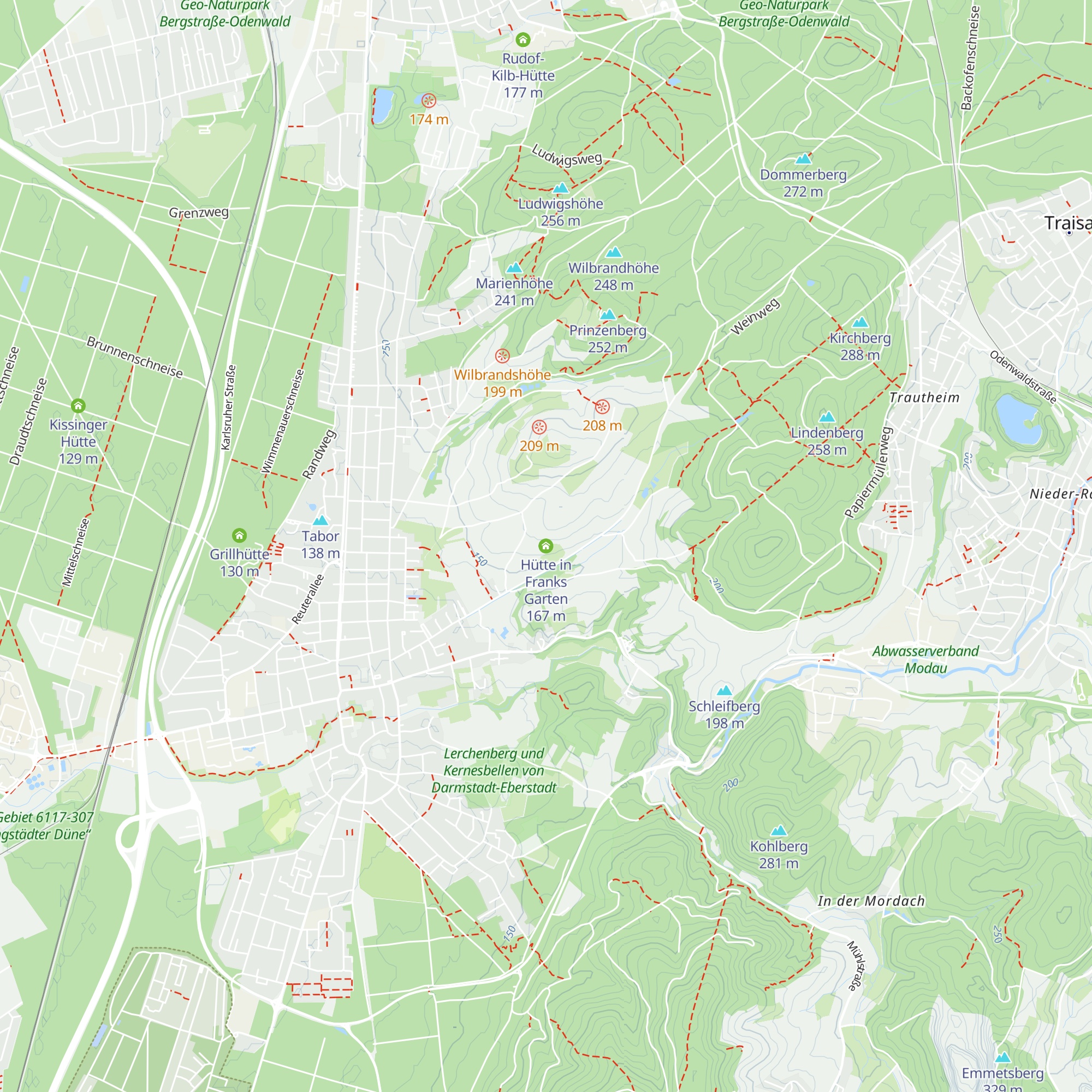 Hütte in Franks Garten map