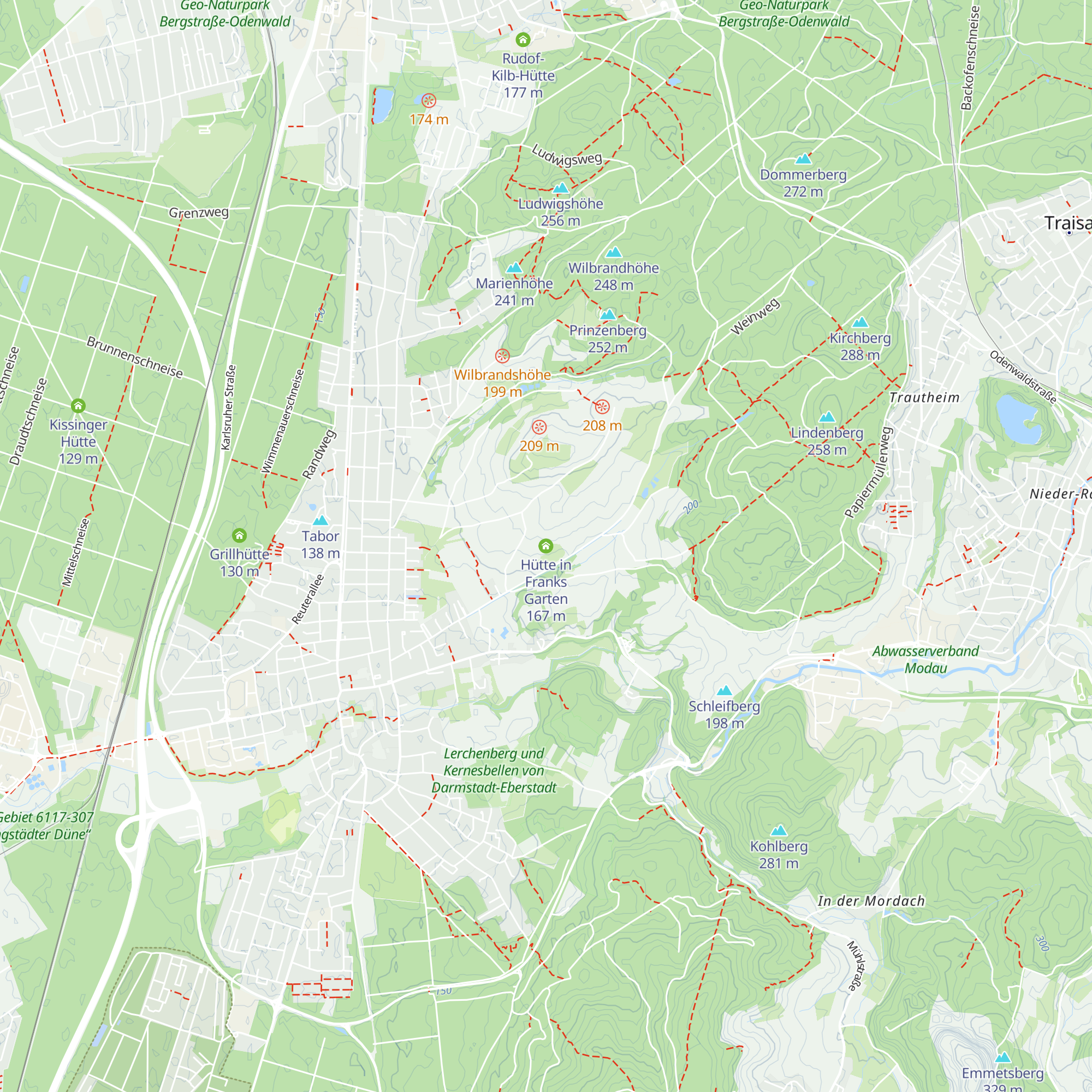 Hütte in Franks Garten map