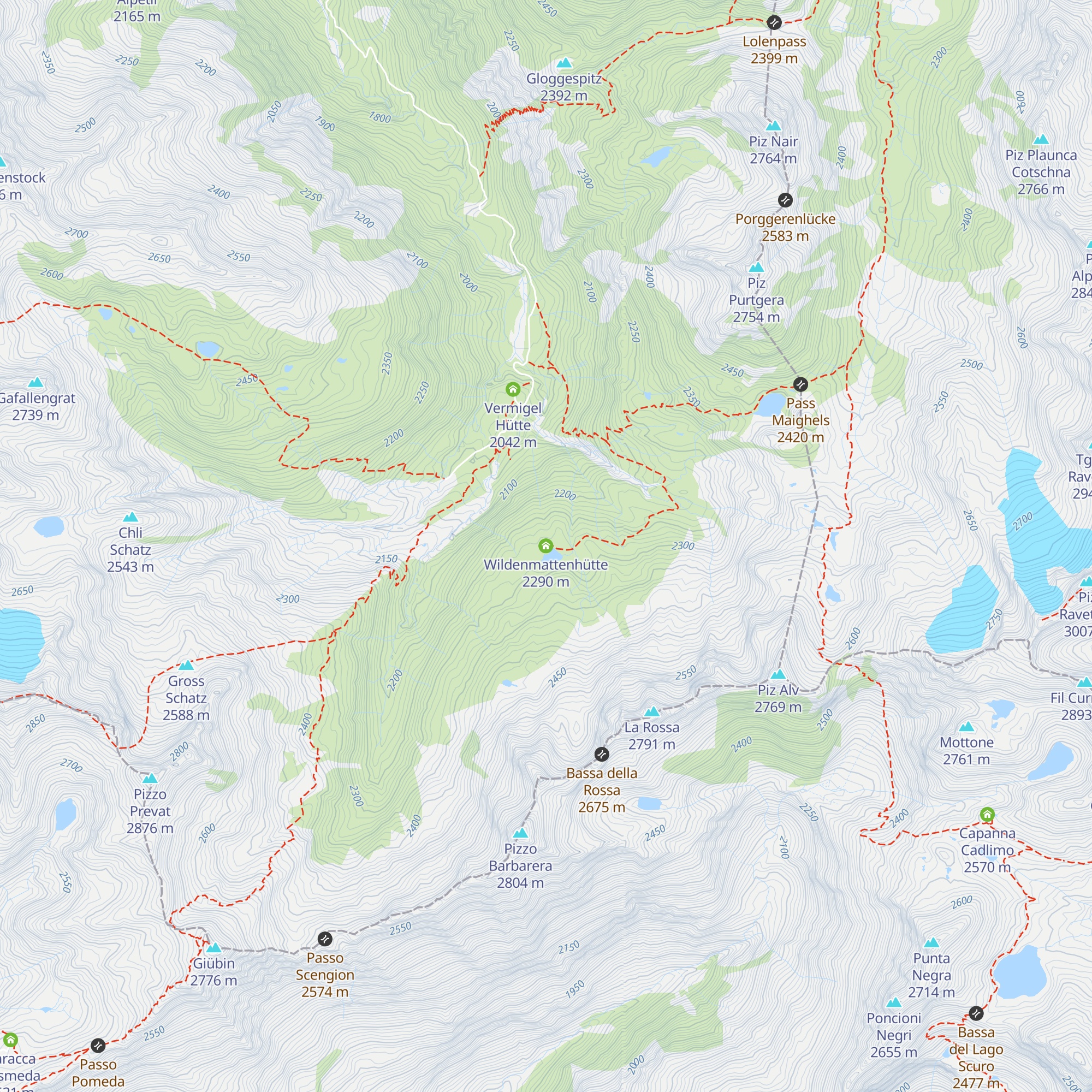 Wildenmattenhütte map