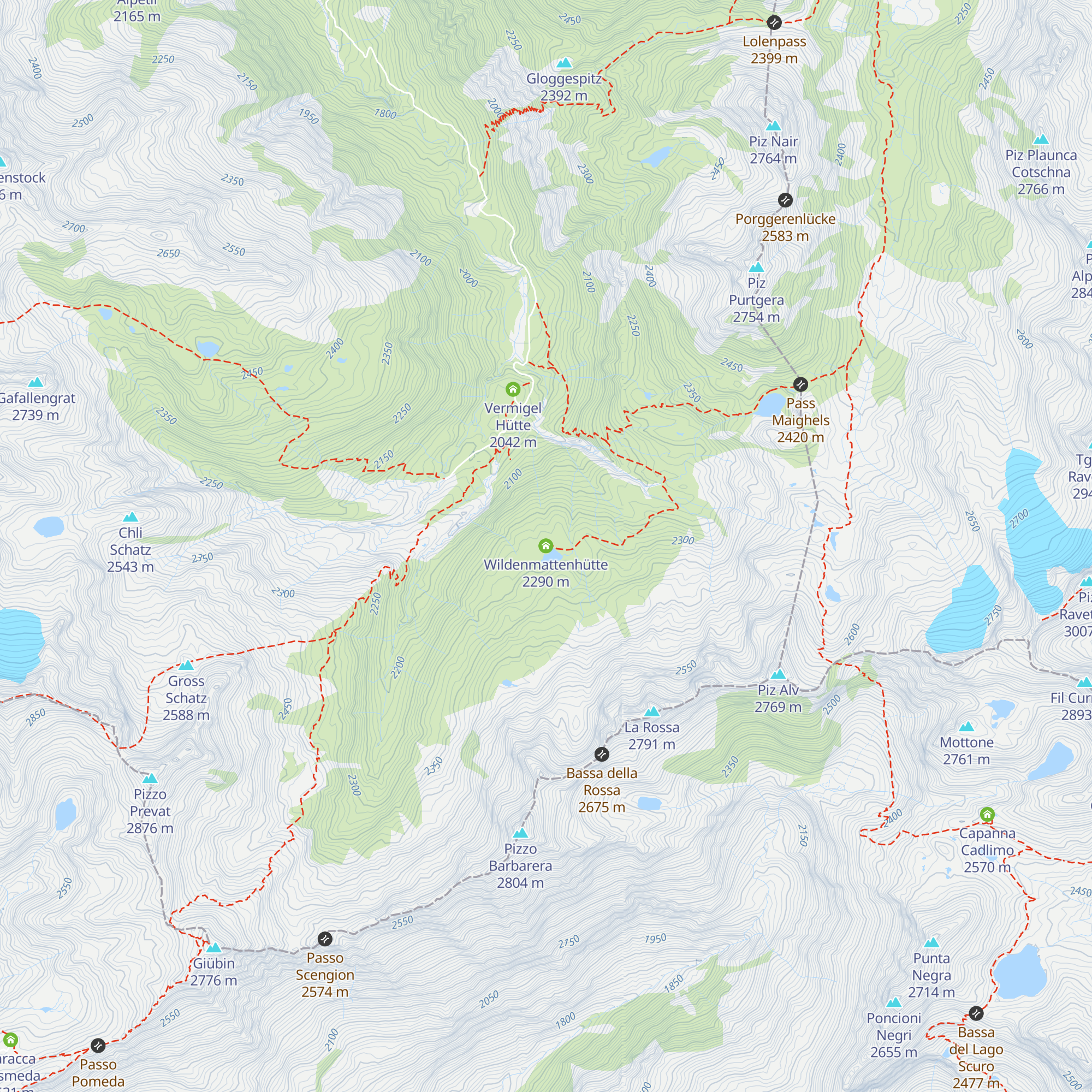 Wildenmattenhütte map