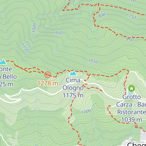 Map of Cima Ologno