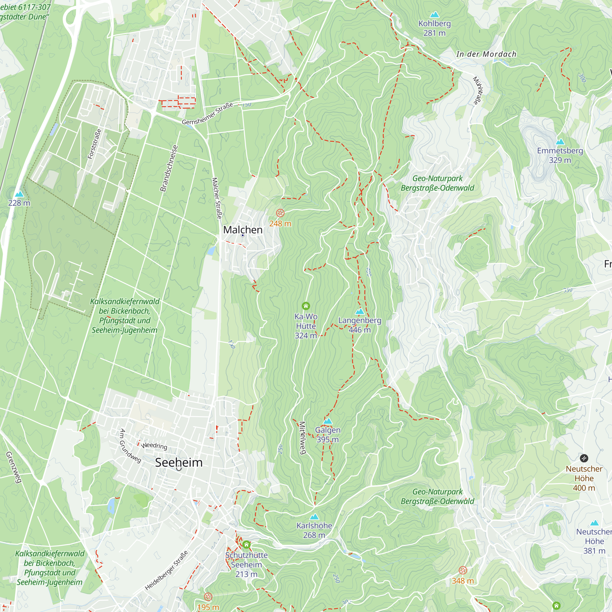 Ka-Wo Hütte map