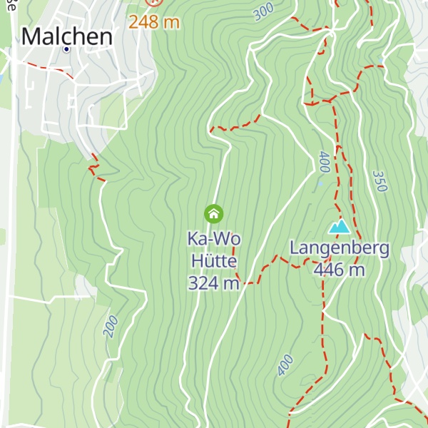 Map of Ka-Wo Hütte