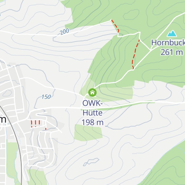 Map of OWK-Hütte