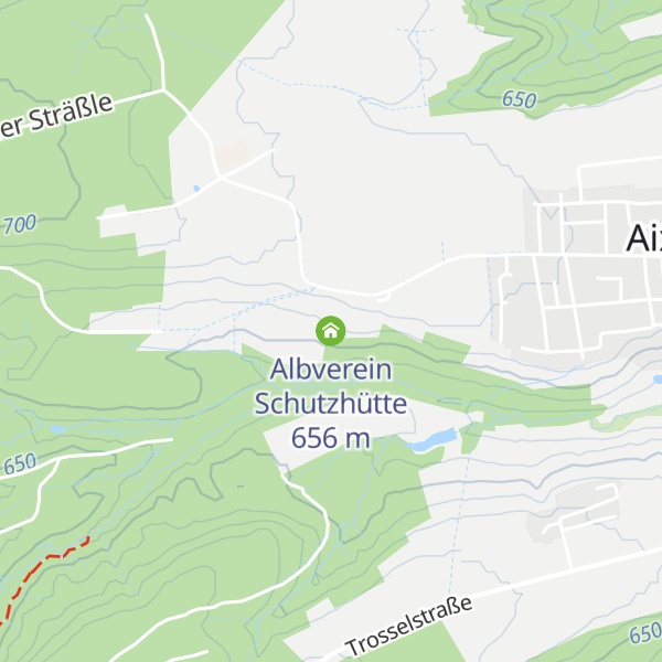 Map of Albverein Schutzhütte