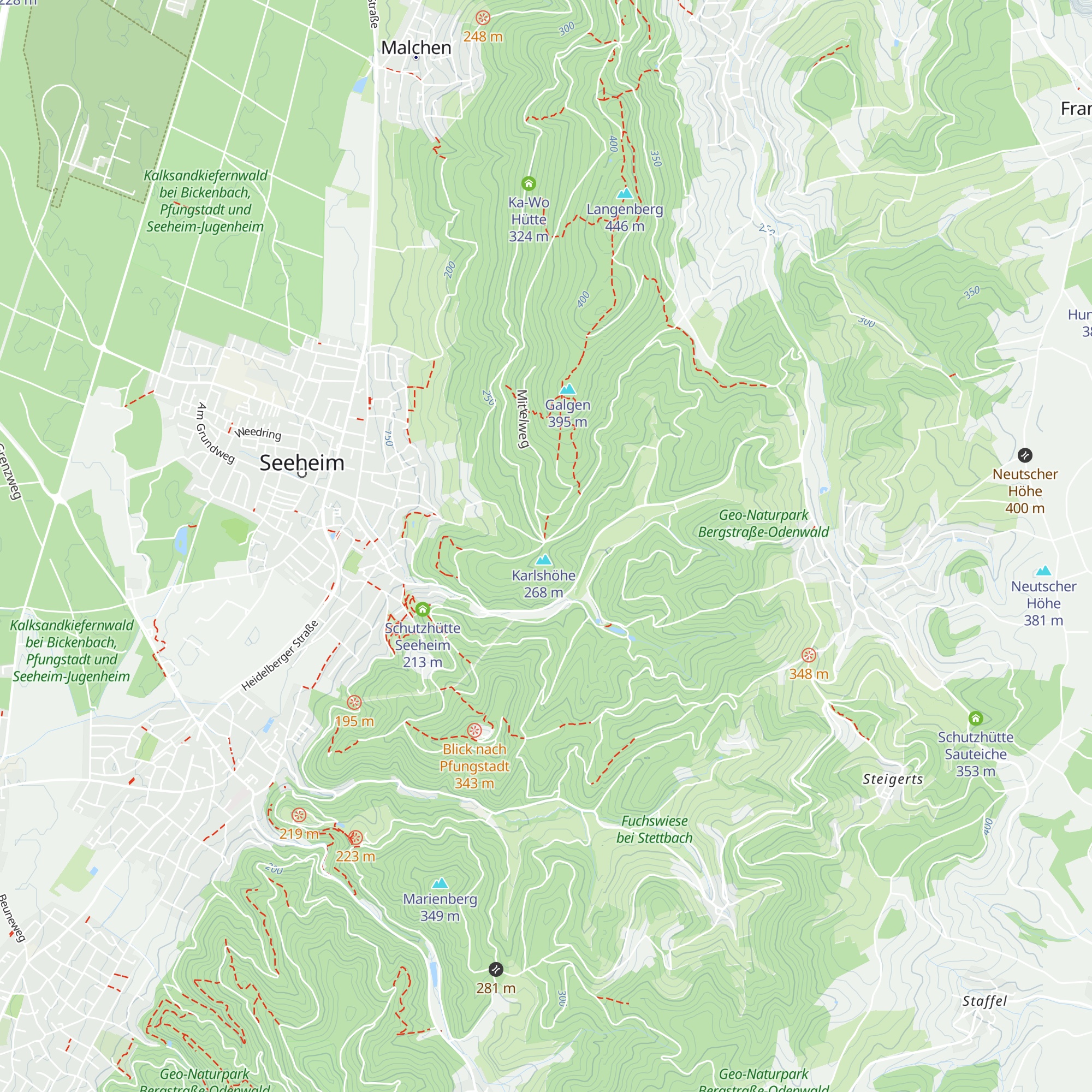 Ernst-Ludwigs-Hütte map