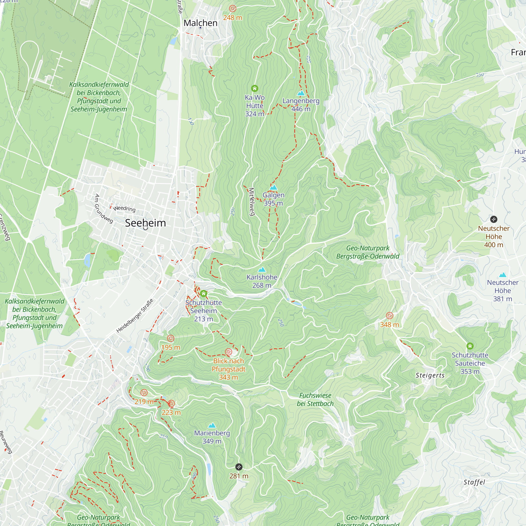 Ernst-Ludwigs-Hütte map
