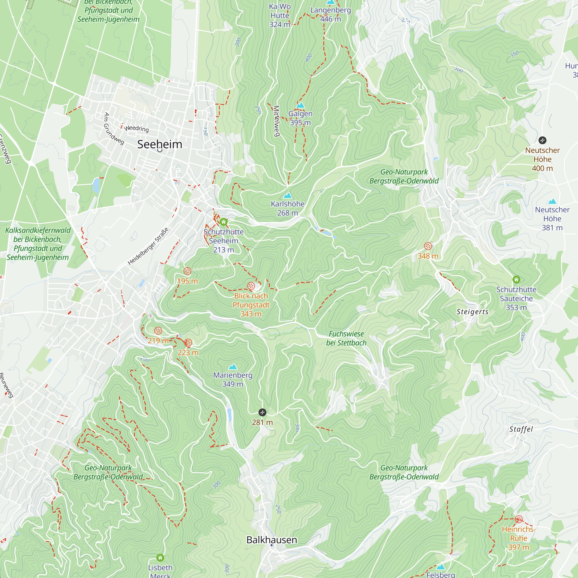 Sofien Hütte map