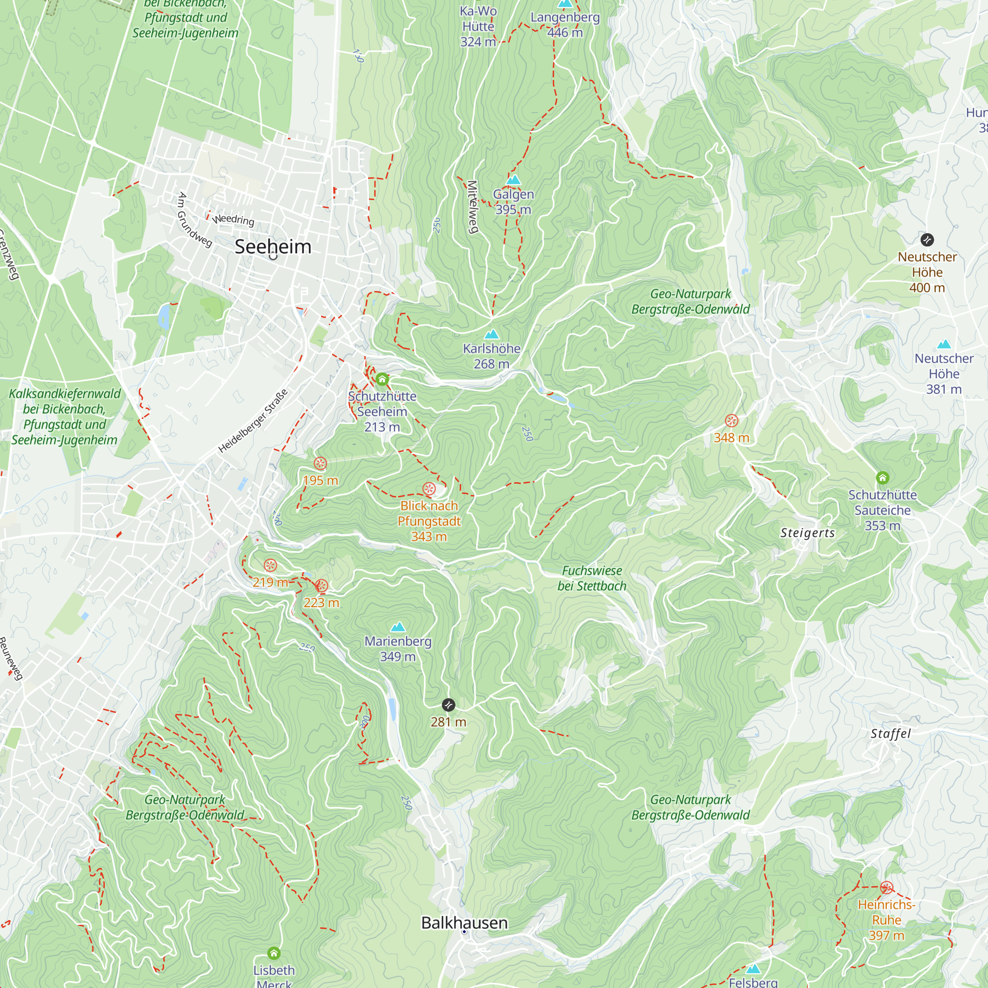 Sofien Hütte map
