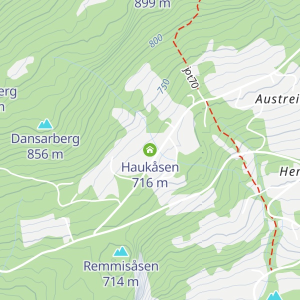 Map of Haukåsen