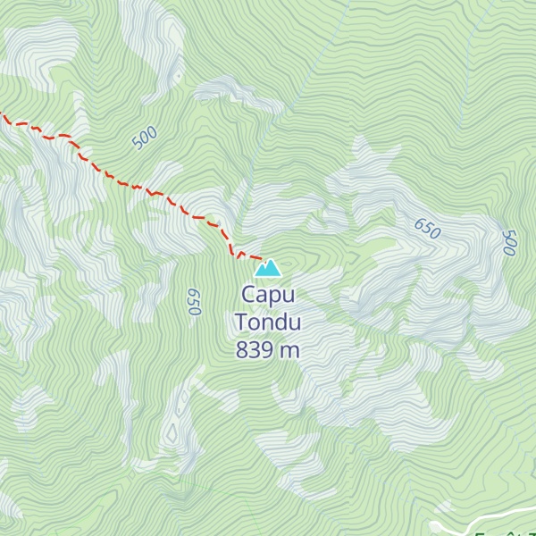 Map of Capu Tondu