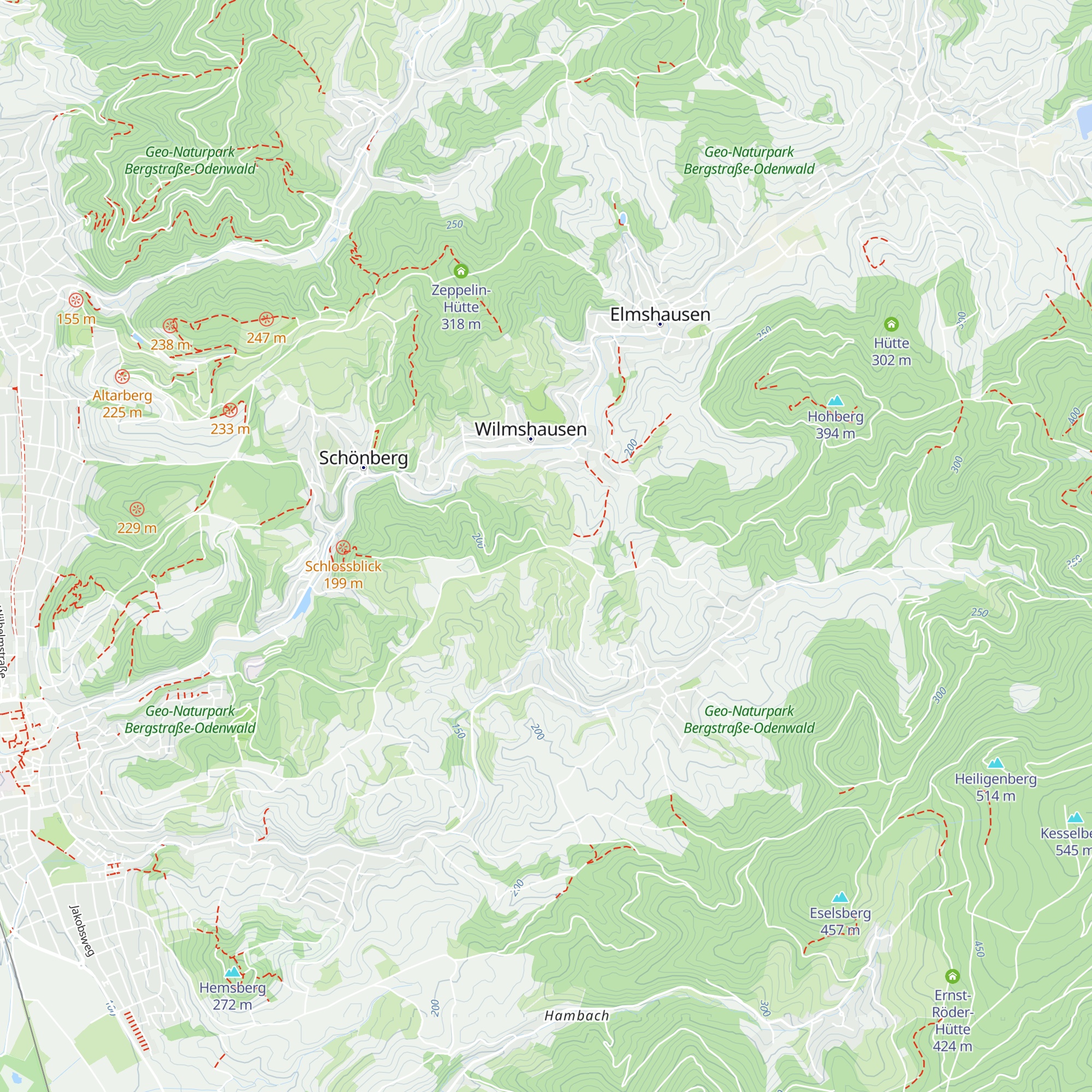 Schutzhütte am Schönberger Kreuz map