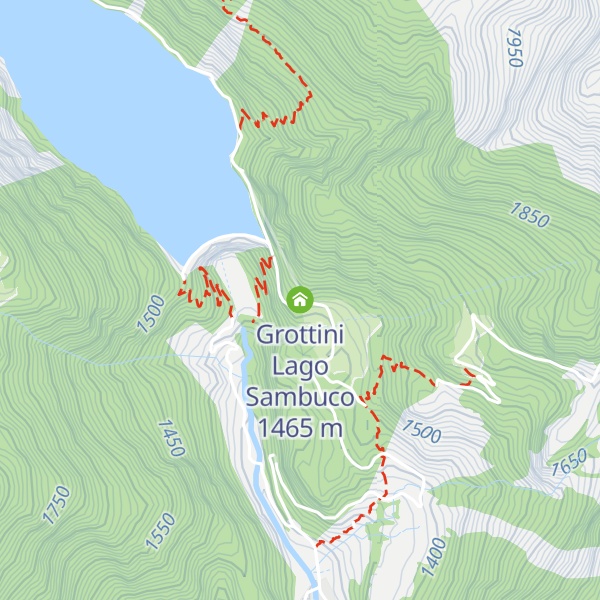 Map of Grottini Lago Sambuco