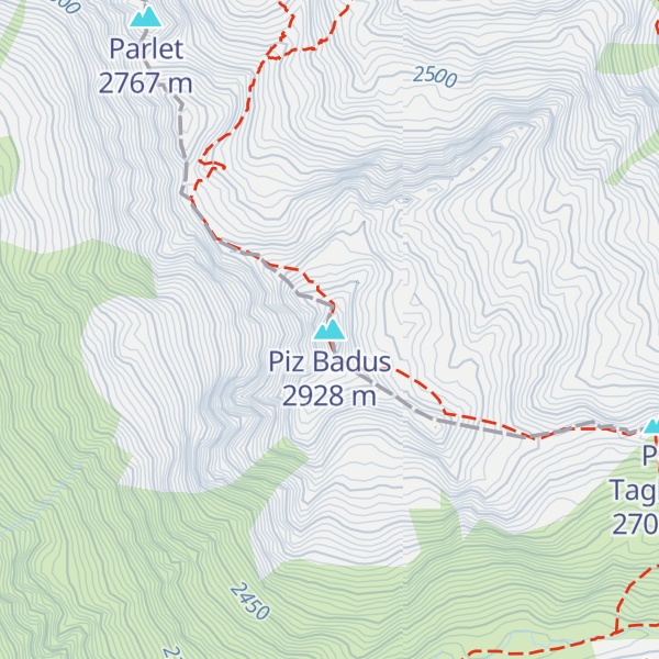 Map of Piz Badus