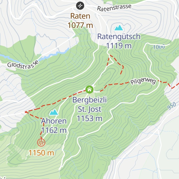 Map of Bergbeizli St. Jost