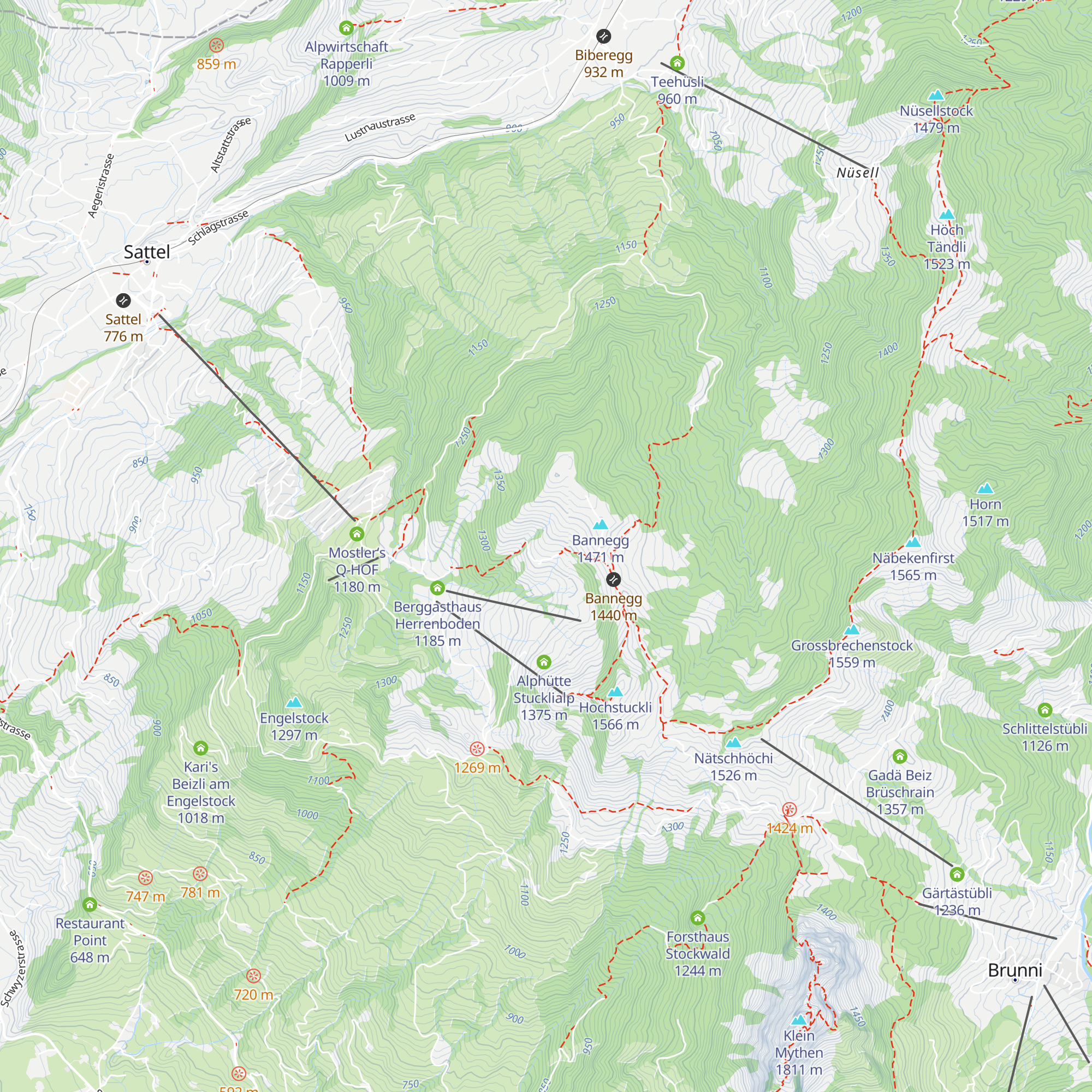 SAC Clubhaus Bärenfang map