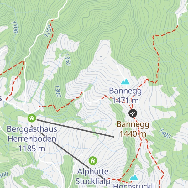 Map of SAC Clubhaus Bärenfang
