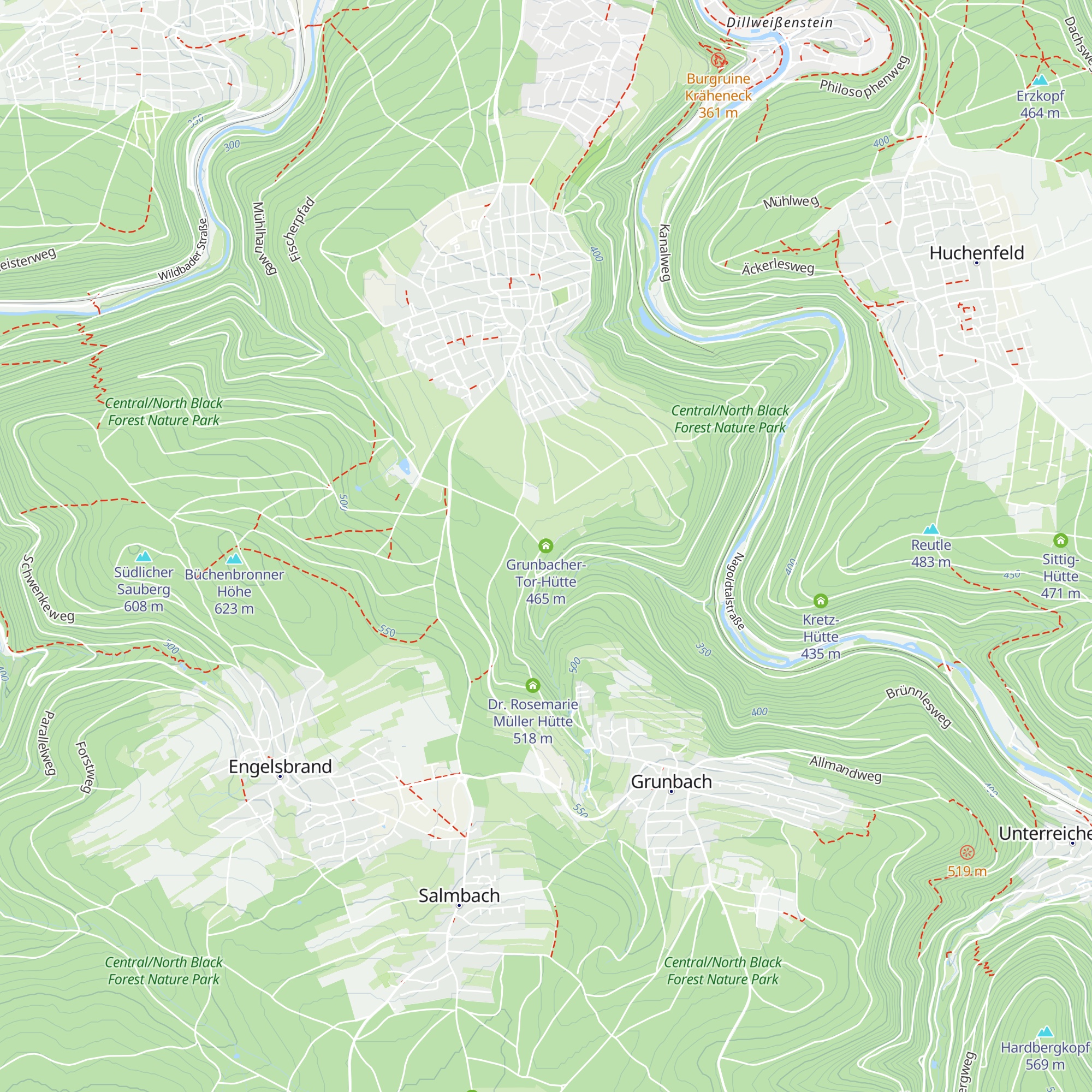 Grunbacher-Tor-Hütte map