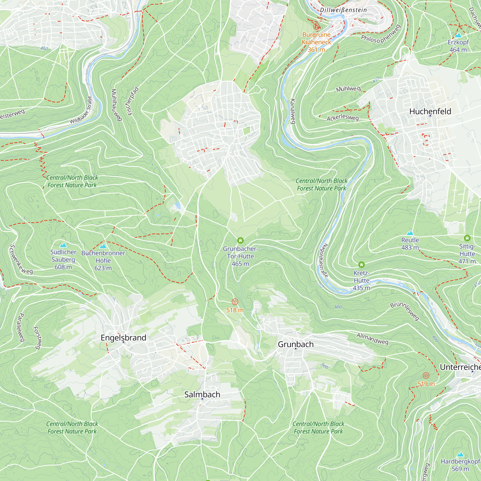 Grunbacher-Tor-Hütte map